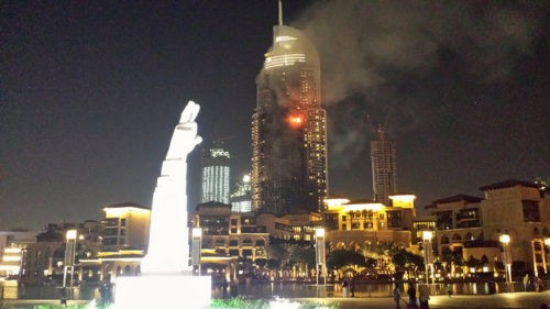 Fire Breaks Out in Plush Dubai Hotel