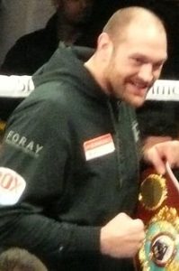 Tyson Fury Shows Up At Manchester Arena To Watch Heavyweight Action