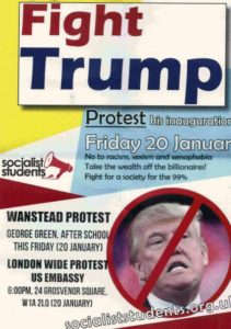 Wanstead Students To Stage Anti Trump Demonstration