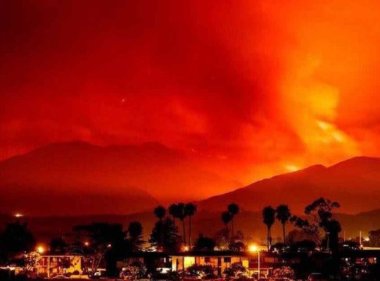 Californian Fires Sending Thousands In Home Flight
