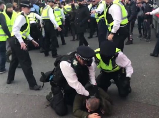 Footage Of Police Officer punching Protester Shared On Social Media