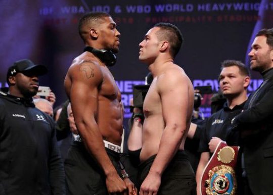 Joseph Parker Booed By Joshua Fans In Cardiff Weigh In