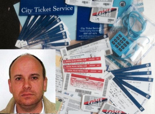 Football Ticket Tout Jailed  Six Weeks After Prison Release