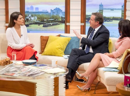 Piers Morgan And Coronation Street Actress In TV Sexism Row