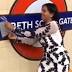 Video Showing Woman Tearing Down Tube Sign  At Gareth Southgate Station