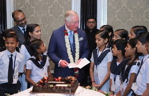 Prince Charles Receives Birthday  Song And Present From Indian School Children