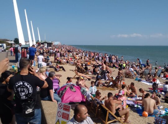 Congregations In UK Beaches Makes Mockery Of Social Distancing