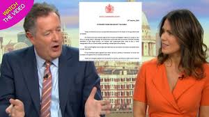 Piers Morgan Admission To Bullying Susanna Reid Is Unacceptable