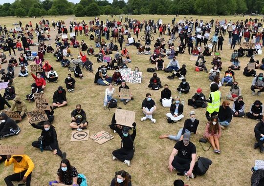 Hundreds Of Brits Join Black Lives Matter Protest In Hyde Park