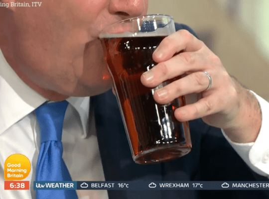 Morgan Criticised For Celebrating Pub Openings With Beer On Morning Show