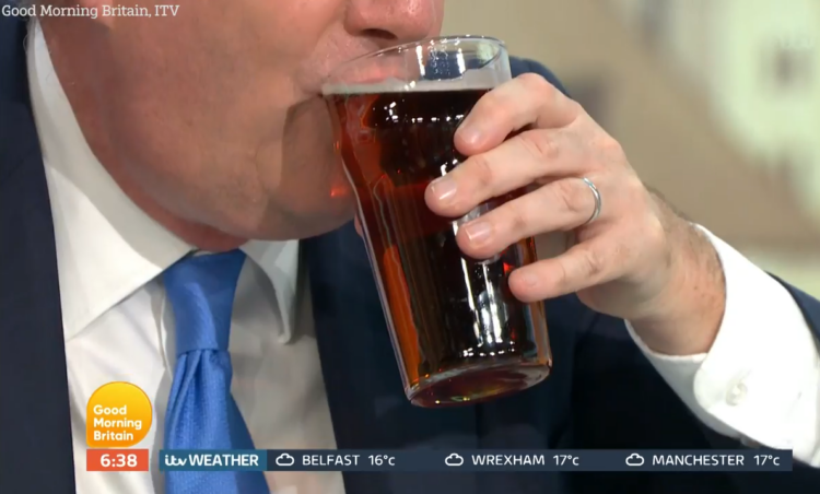 Morgan Criticised For Celebrating Pub Openings With Beer On Morning Show