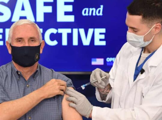 Mike Pence Receives COVID-19 Vaccination Live On Television