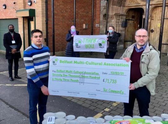 Volunteers Targeted In Racist Arson Attack Celebrate £70k Crowdfunding Cheque