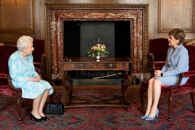 Queen Welcomes First Minister Nicola Sturgeon At Edinburgh