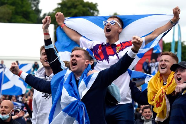 Thousands Of Scottish Fans Gather In London Ahead Of England Euro Clash