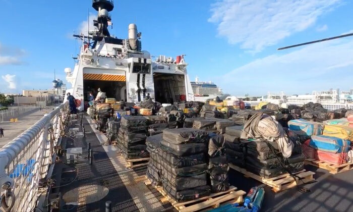 Cocaine And Marijuana Worth $1.4bn In Record Seizure  By U.S Coast Guard Ship