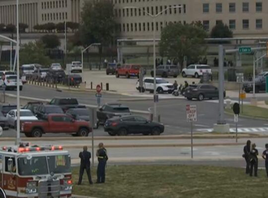 Pentagon Placed On Temporary Lockdown  After Bus Station Shooting