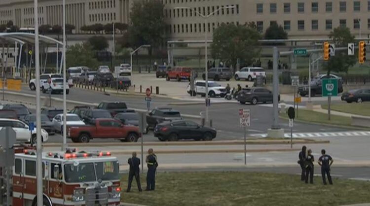 Pentagon Placed On Temporary Lockdown  After Bus Station Shooting