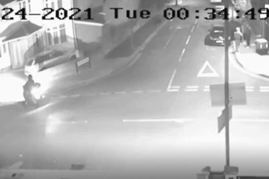 Met Police Release CCTV  Footage Of Man On Moped Shooting Pair While Chatting