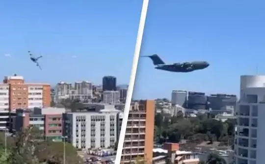 Incredible Video Of Plane Weaving Through Skyline Excites Social Media