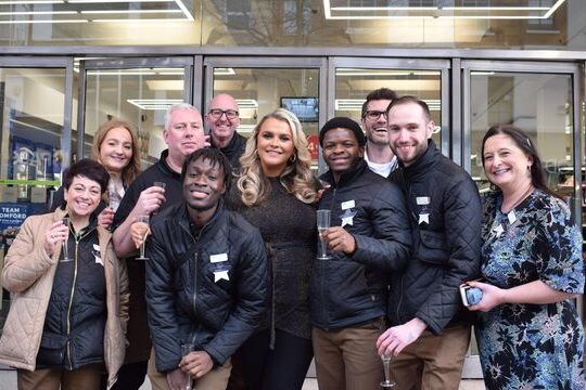 The Only Way Is Essex Star Is An Inspirational Support To Romford M&S In Christmas Song Launch