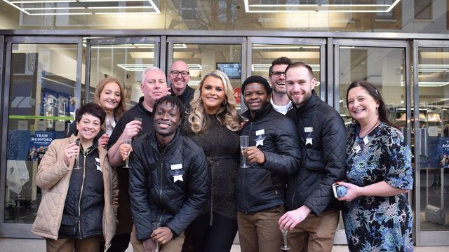 The Only Way Is Essex Star Is An Inspirational Support To Romford M&S In Christmas Song Launch