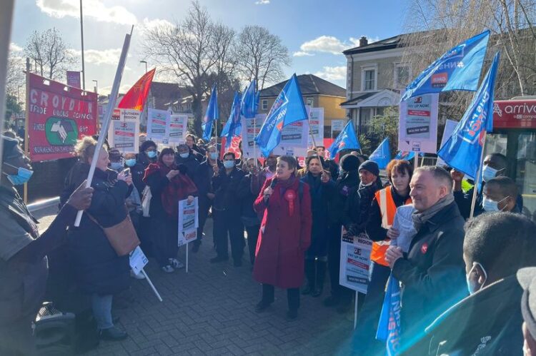 Aggrieved Workers Protest Against No Sick Pay During Covid At Croydon University Hospital