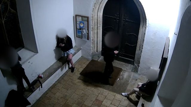 Police Investigates After CCTV Reveals Blurred Faces Of Yobs Smashing Historic Church In Norfolk