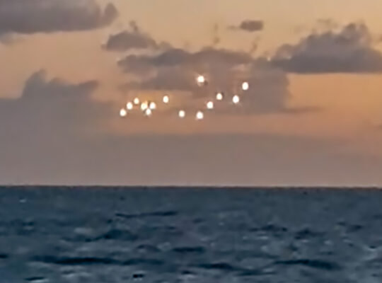 Odd Ufos In Light Swirls Captured By Observing Man In North Caroliner