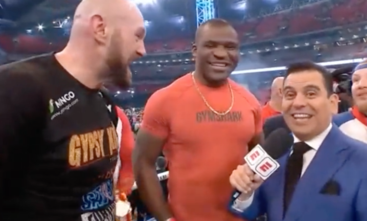 Champ Fury And Ngannou Go Way Below The Belt Using Foul Language Forcing Apology From ESPN