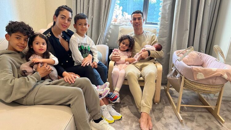 Christiano Ronaldo Shares First Photo Of Baby Girl