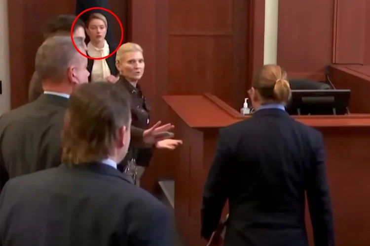 Footage Shows Amber Heard And Johnny Depp Making Eye Contact After Dramatic Sexual Assault Hearing
