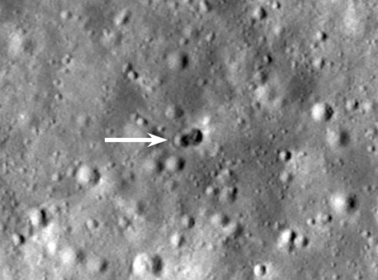 NASA Shares Image Of Unidentified Spacecraft That Crashed On Moon