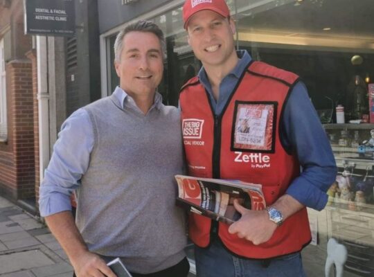 Friendly Prince William Spotted Selling Copies Of Big Issue In Central London