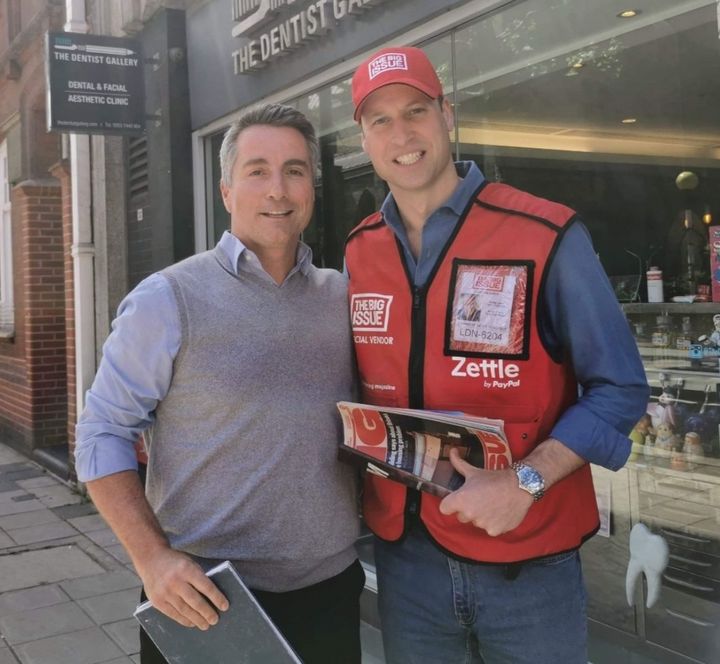 Friendly Prince William Spotted Selling Copies Of Big Issue In Central London