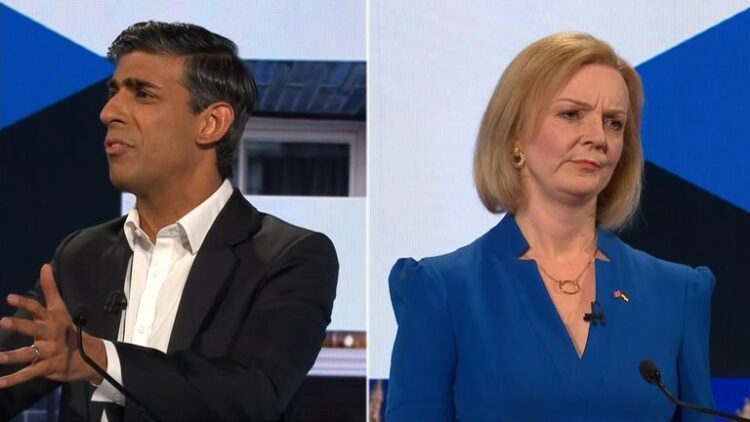 Sunak And Truss Go To War In Fiery BBC Tv Debate Over Leadership Contest