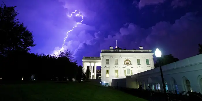Two Die From Lightning Outside White House Due To Severe Thunderstorm