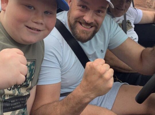 Excited Teenager Films Himself Going For Run With World Champion Tyson Fury