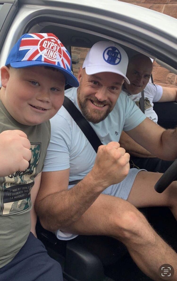 Excited Teenager Films Himself Going For Run With World Champion Tyson Fury