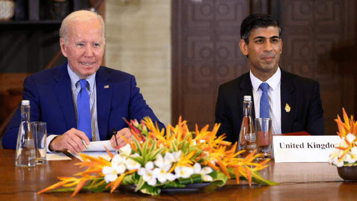 Rishi Sunak And New Energy Partnership Between The UK And The U.S