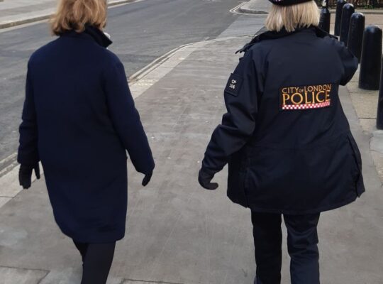 City Of London Police Launch Inaugural Walk And Talk Initiative To Tackle Violence Against Women