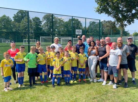 Gazza’s Presence At Children’s Football Game Thrills Youngsters