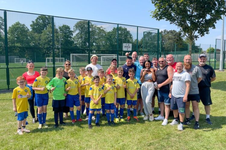 Gazza’s Presence At Children’s Football Game Thrills Youngsters