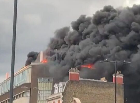 Several Homes Damaged By Raging Fire In East London