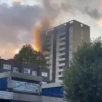 Residents At Significant Fire At Block Of Flats At Kilburn SquareHouseholds have had to be placed in temporary accommodation following  Serious Fire in a North London block of flats. The building was safely evacuated before around 60 fire fighters tackled the blaze in Kilburn Put In Emergency Rehousing