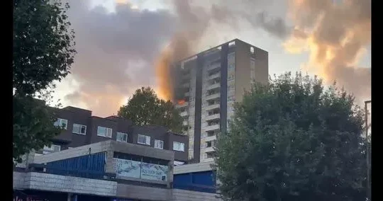 Residents At Significant Fire At Block Of Flats At Kilburn SquareHouseholds have had to be placed in temporary accommodation following  Serious Fire in a North London block of flats. The building was safely evacuated before around 60 fire fighters tackled the blaze in Kilburn Put In Emergency Rehousing