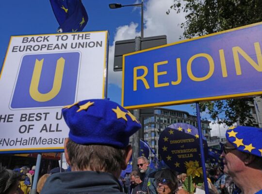 Thousands Of Demonstrators Flood Central London To Advocate For  Re Entry Into EU