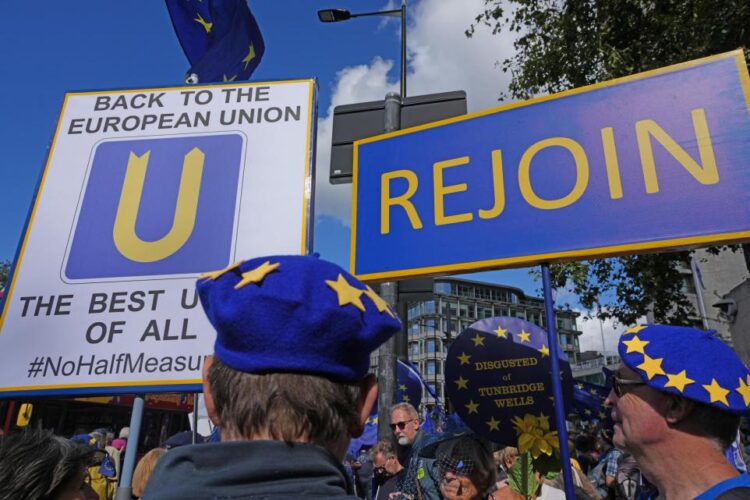 Thousands Of Demonstrators Flood Central London To Advocate For  Re Entry Into EU