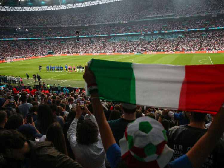 Highly Visible Presence Of Police For England Italy Euro Qualifier Game