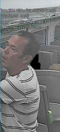 British Transport Police Release CCTV Images Of Man Caught Masturbating On Train